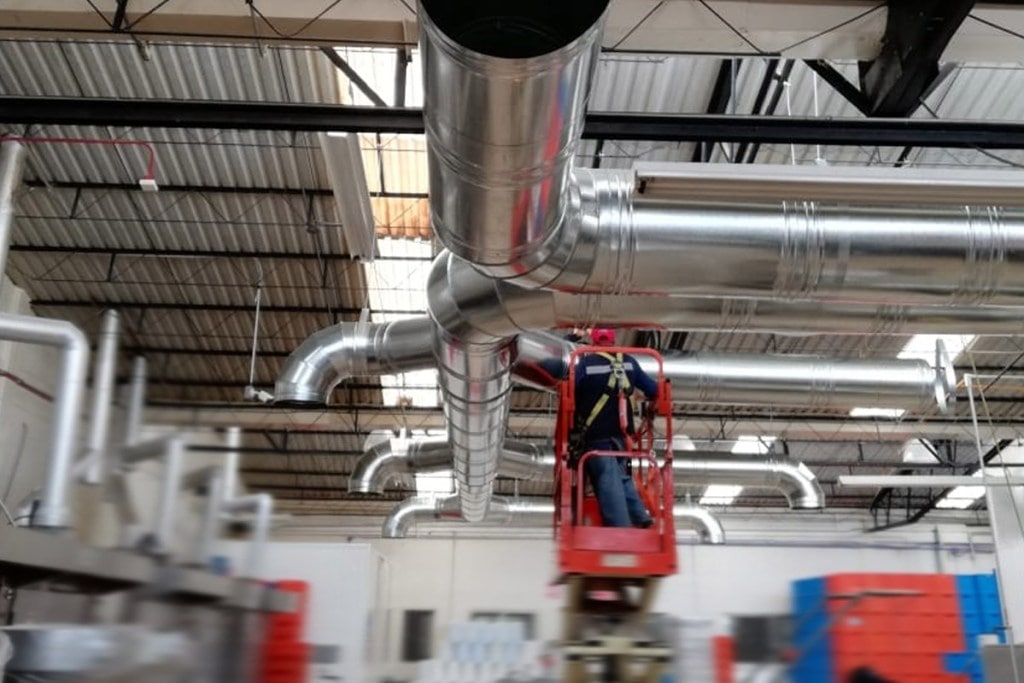 climatización industrial - mantenimiento de flujo de aire